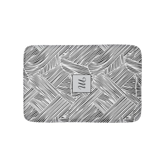 Weave Pattern Design Art  Badmat (Voorkant)