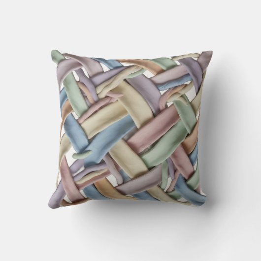 Weave pattern Throw Cushion Kussen (Achterkant)