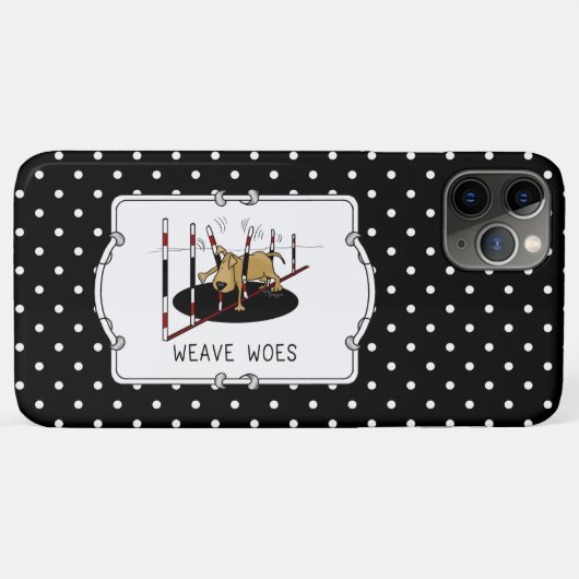 Weave Woes - behendige, grappige geplaveide honden Case-Mate iPhone Case (Achterkant (horizontaal))