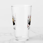 Weave Woes - behendige, grappige geplaveide honden Glas (Links)