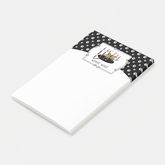 Weave Woes - grappige hondenbehendigheid Post-it® Notes (Schuin)