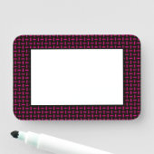 Weaved Pattern op Black Naamplaatje (In situ)