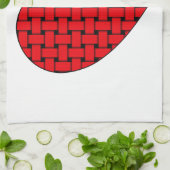 Weaved Red Heart Theedoek (Gevouwen)