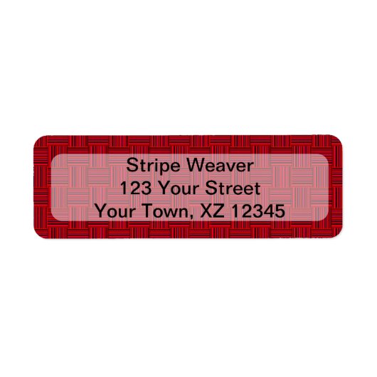 Weaved Stripes Etiket (Voorkant)