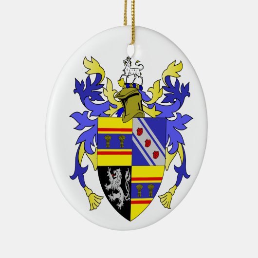 Weaver Coat of Arms Family Crest Keramisch Ornament (Rechts)