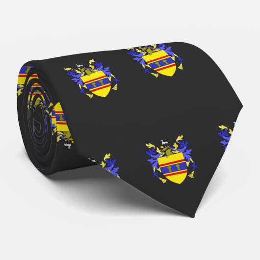 Weaver Coat of Arms Family Crest Pattern Stropdas (Opgerold)