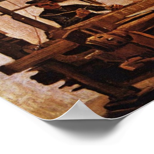 Weaver in de kamer van Vincent van Gogh Poster (Hoek)