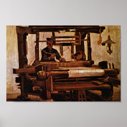 Weaver in de kamer van Vincent van Gogh Poster (Voorkant)