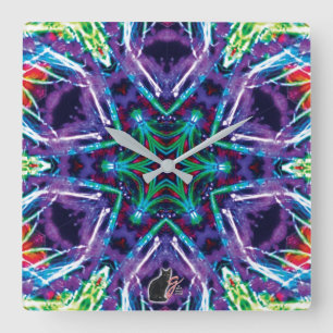 Weaver Kaleidoscoop Vierkante Klok