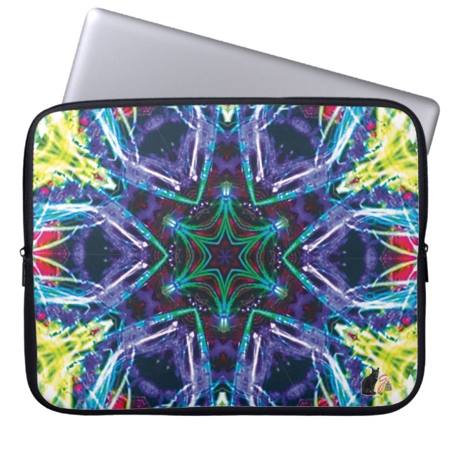 Weaver Kaleidoscope-laptophoes Laptop Sleeve (Voorkant)