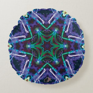 Weaver Kaleidoscope Rond Kussen