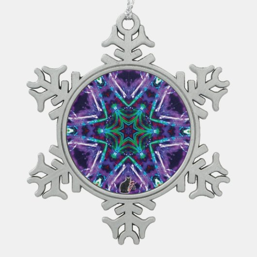 Weaver Kaleidoscope Snowflake Ornament (Voorkant)