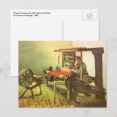 Weaver links draaiend wiel Vincent van Gogh Briefkaart (Voorkant / Achterkant)