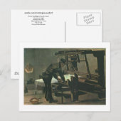 Weaver vast voor Loom Van Gogh Fine Art Briefkaart (Voorkant / Achterkant)