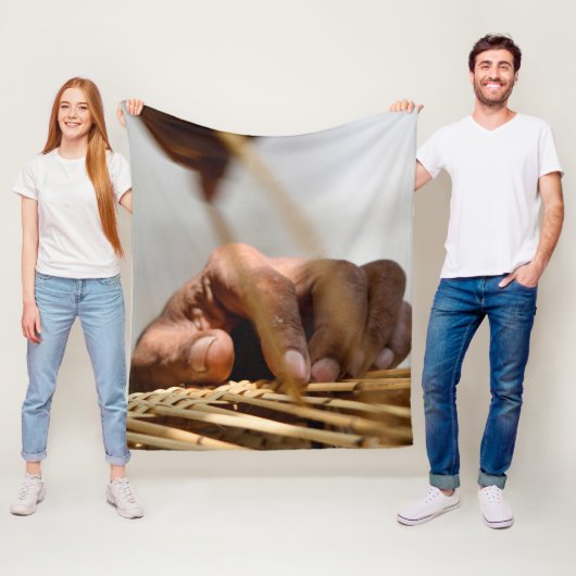 Weaver's Hand Fleece Deken (In situ)