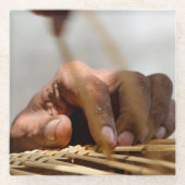 Weaver's Hand Glazen Onderzetter (Voorkant)