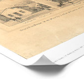 Weaverville, CA. Panoramische kaart 1856 (1846A) Poster (Hoek)