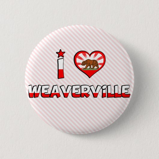 Weaverville, CA Ronde Button 5,7 Cm (Voorkant)