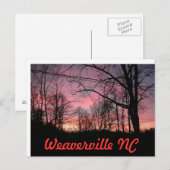 Weaverville NC Briefkaart (Voorkant / Achterkant)
