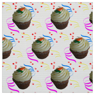 Weaveweefsel met worteltaart en Confetti poly Stof