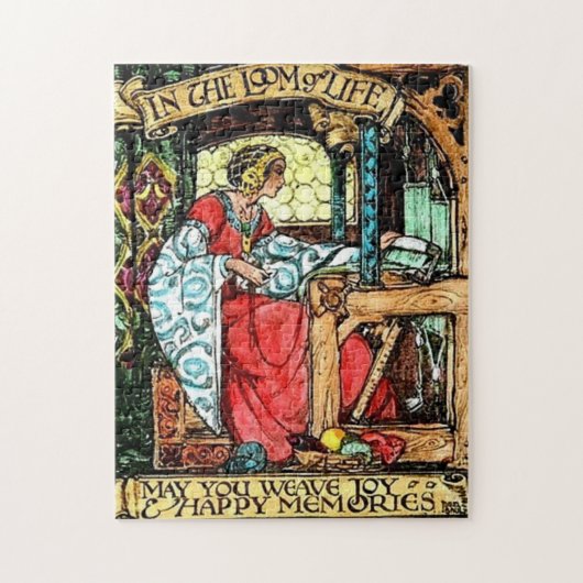 Weaving Woman Legpuzzel (Verticaal)