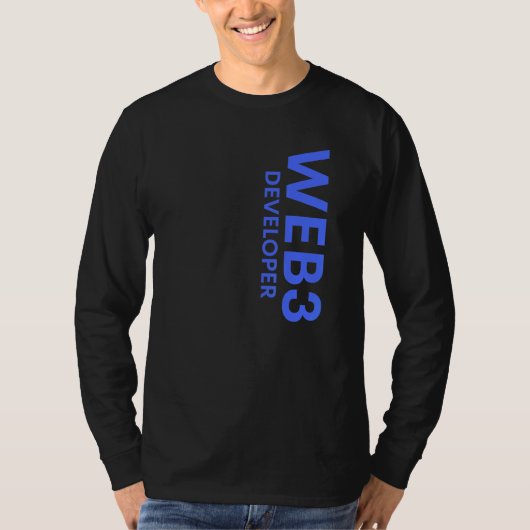 Web3 Ontwikkelaar Gedecentraliseerde Cryptocurrenc T-shirt (Voorkant)
