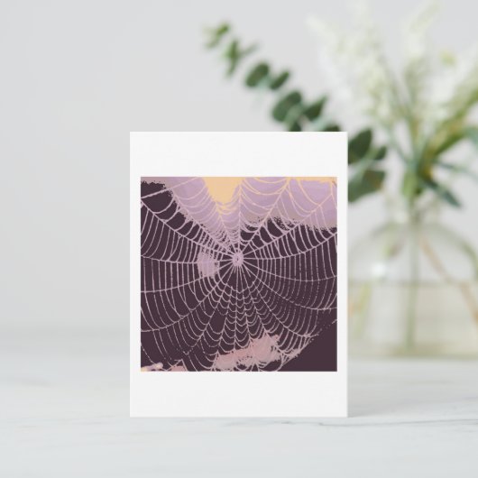 Web abstracte spin briefkaart (Staand voorkant)