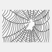 Web Black and White Spider Inpakpapier Vel (Voorkant 2)