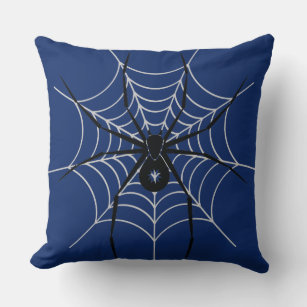 Web Black Spider Kussen