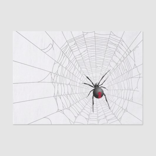 Web Black Widow Spider Tissuepapier (Voorkant)