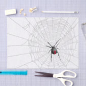 Web Black Widow Spider Tissuepapier (Craft)