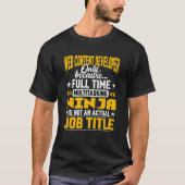 Web Content Developer Job Title Web Content Progr T-shirt (Voorkant)