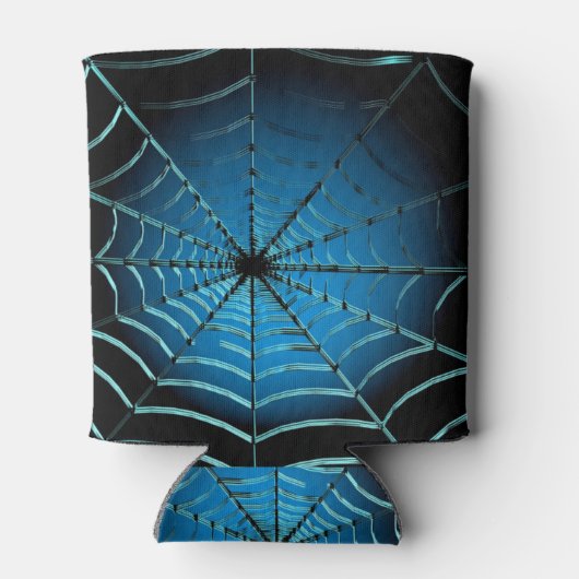 Web Cool Blue Spider Blikjeskoeler (Achterkant)