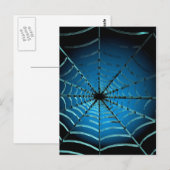 Web Cool Blue Spider Briefkaart (Voorkant / Achterkant)