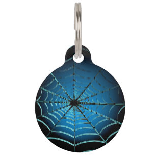 Web Cool Blue Spider Huisdierpenning