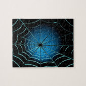 Web Cool Blue Spider Legpuzzel (Horizontaal)