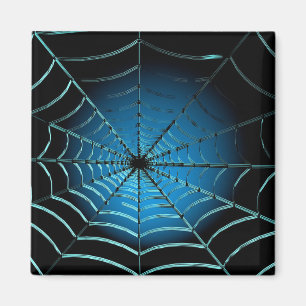 Web Cool Blue Spider Magneet