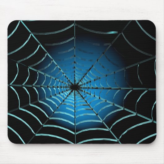 Web Cool Blue Spider Muismat (Voorkant)