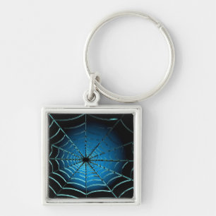 Web Cool Blue Spider Sleutelhanger