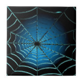 Web Cool Blue Spider Tegeltje (Voorkant)