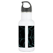 Web Cool Blue Spider Waterfles (Achterkant)