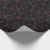 Web Creepy Halloween Spider Cadeaupapier (Hoek)