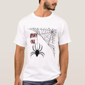 Web Creepy Halloween Spider T-shirt (Voorkant)