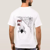Web Creepy Halloween Spider T-shirt (Achterkant)