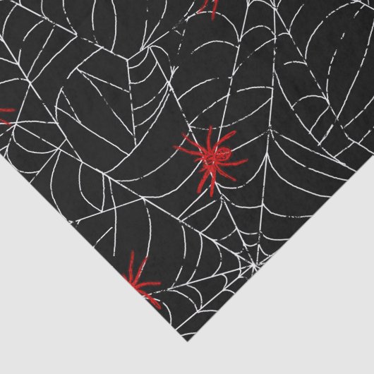 Web Creepy Halloween Spider Tissuepapier (Detail)