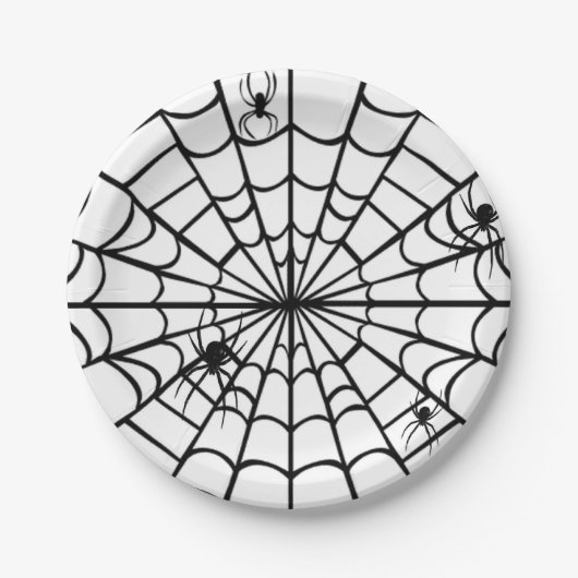 Web Creepy Spider Papieren Bordje (Voorkant)
