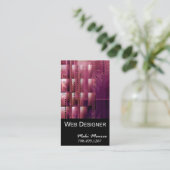 Web Design-2 het malplaatje Bedrijfs van de Kaart  Visitekaartje (Staand voorkant)