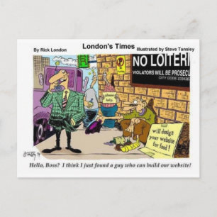 Web Design Beggar Funny Gifts T - shirts & Collect Briefkaart