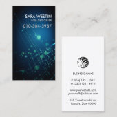 Web Designer Blue Circuits-technologie Visitekaartje (Voorkant / Achterkant)