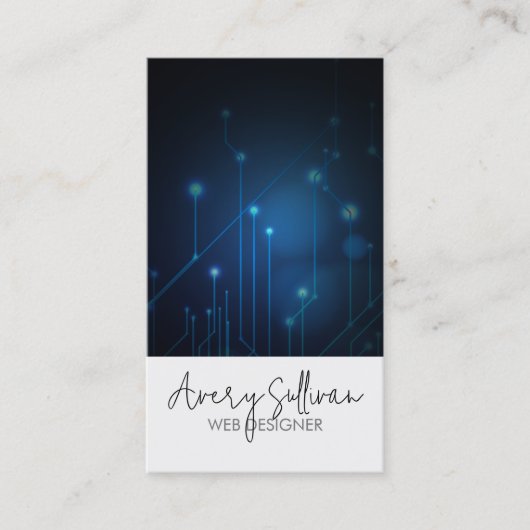 Web Designer Electronic Circuits  Visitekaartje (Voorkant)